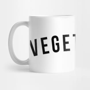 VEGETARIAN - eat lots of vegetables, top graphic design tumblr vibes funny Mug